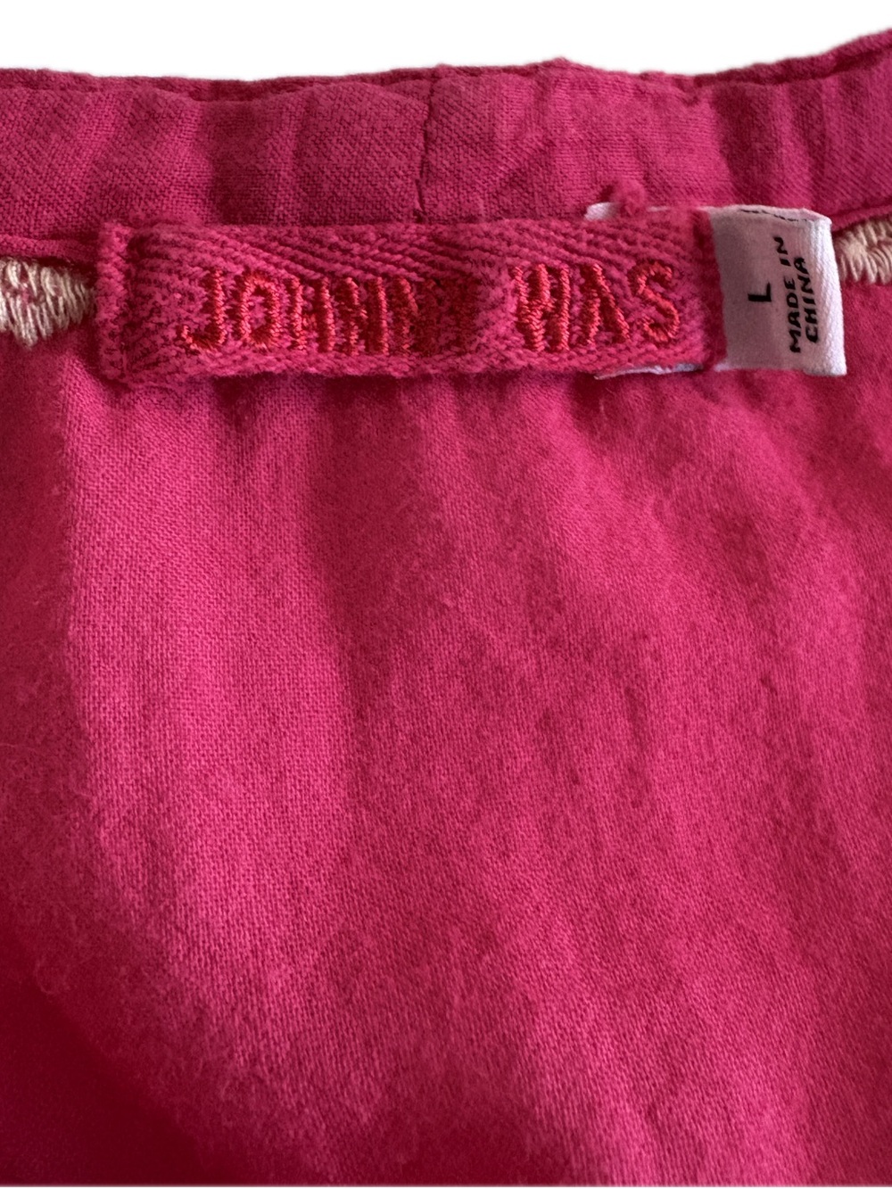 Johnny Was Embroidered V-Neck Tunic Top in Raspberry - Picture 6 of 6